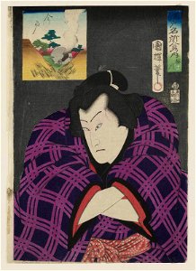 Utagawa Kuniteru II - No. 11, Imado - Actor Actor Kawarazaki Gonjûrô I as the Wrestler Inagawa