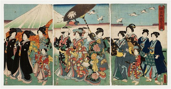 Utagawa Kunisada II - Excursion for a Princess