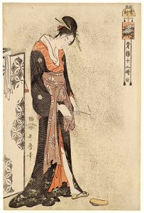 Utamaro (c. 1794) Seirō jūni toki tsuzuki - Ushi no koku (MFA)
