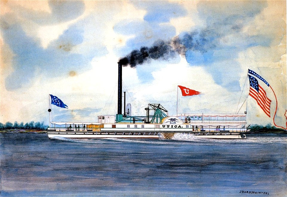 Utica (steamboat 1836) by Bard Bros