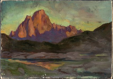 Vaagakallen. Study from Lofoten (Anna Boberg) - Nationalmuseum - 20451