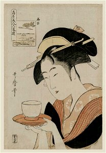Utamaro (1795–96) Kōmei bijin rokkasen - Naniwaya O-Kita