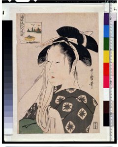 Utamaro (c. 1795–96) Kōmei bijin rokkasen - Asahiya goke (TNM)