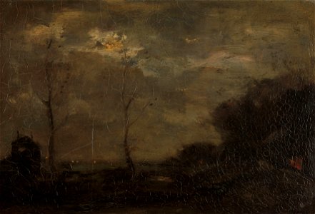 Vaart bij maanlicht Rijksmuseum SK-A-2465