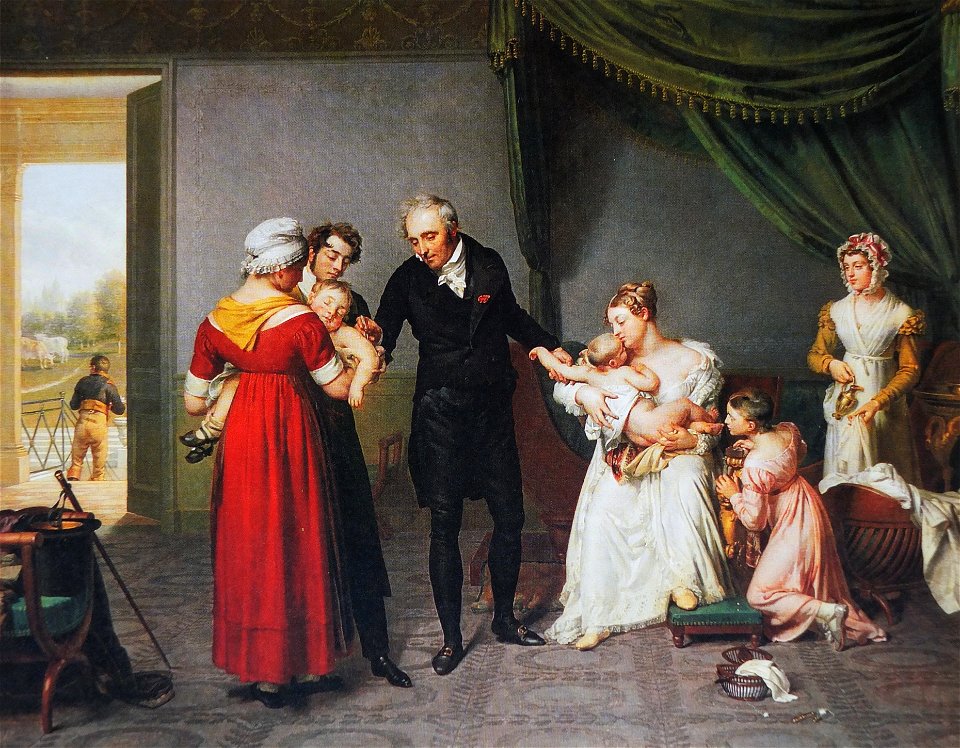 Vaccination anti variolique vers 1820