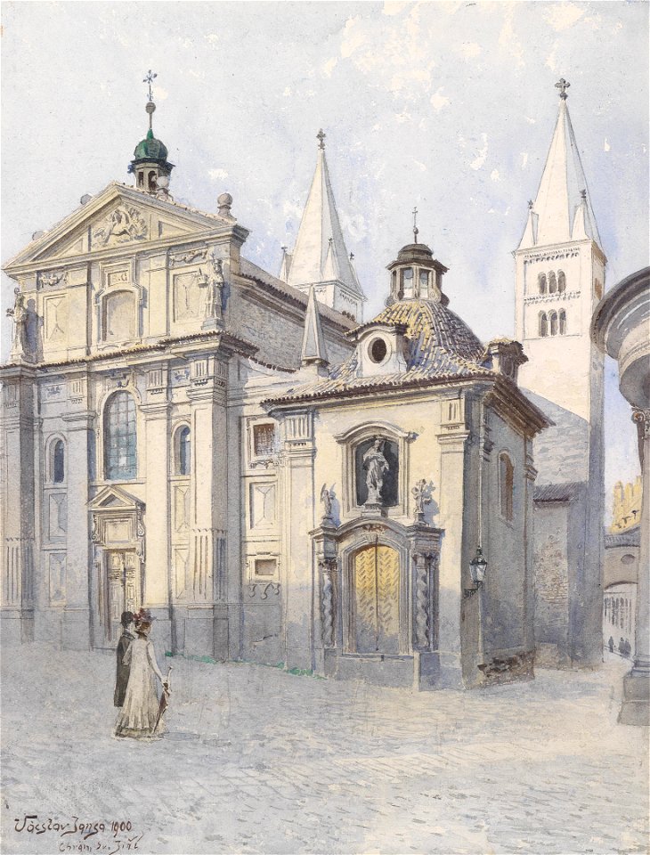 Vaclav Jansa Georgsbasilika Prag 1900