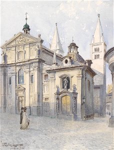 Vaclav Jansa Georgsbasilika Prag 1900