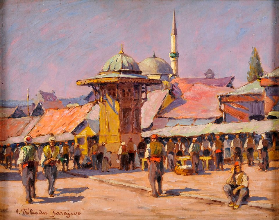 Vaclav Prihoda Markttag in Sarajevo