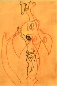 Vajda Rajzmontázs fekete arcú krisztus alakkal 1937