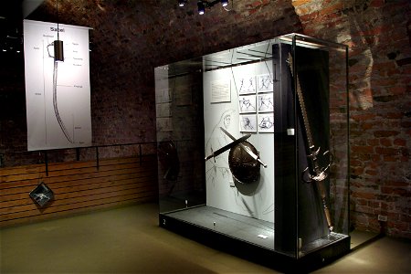 Utställningsbild Fäktutställningen - rum 1 monter 1 - Livrustkammaren - 40837