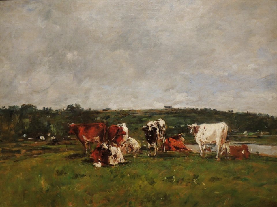 Vaches au pâturage (Boudin)