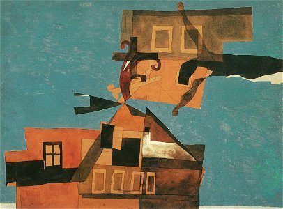 Vajda Houses at Szentendre with Crucifix 1937