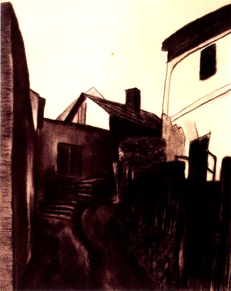Vajda Lajos - 1927 - Házak lépcsővel