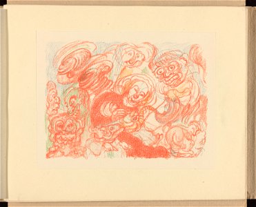 V. La Sainte Famille , print by James Ensor, , Prints Department, Royal Library of Belgium, III 59887 B (6)