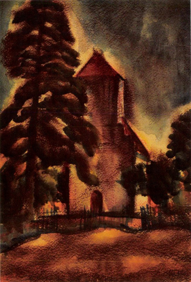 Vajda Lajos - 1924 - Falusi templom