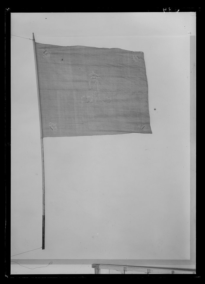 Vaktfana troligen vid Livgardet under Gustav IV Adolfs regering - Livrustkammaren - 17540
