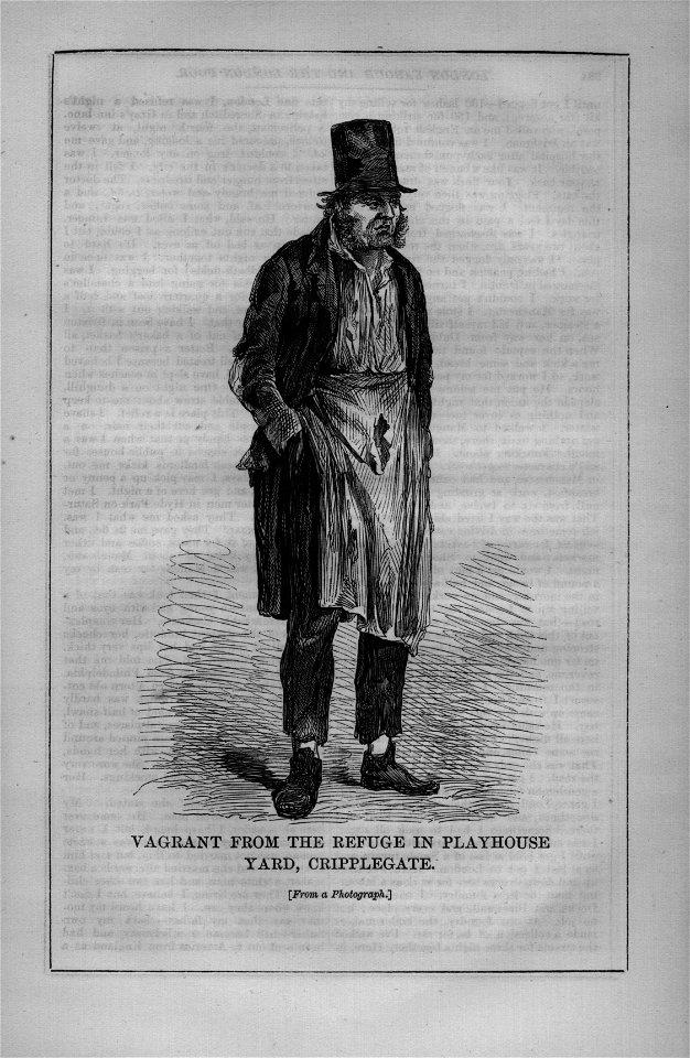Vagrant from the Refuge in Playhouse Yard, Cripplegate