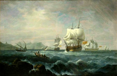 Vaisseaux espagnols au large de Gibraltar