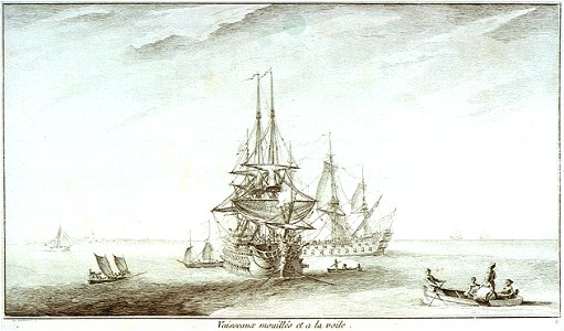 Vaisseaux mouillés à la voile