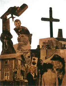 Vajda Lajos Fotómontázs szerzetessel 1930-33
