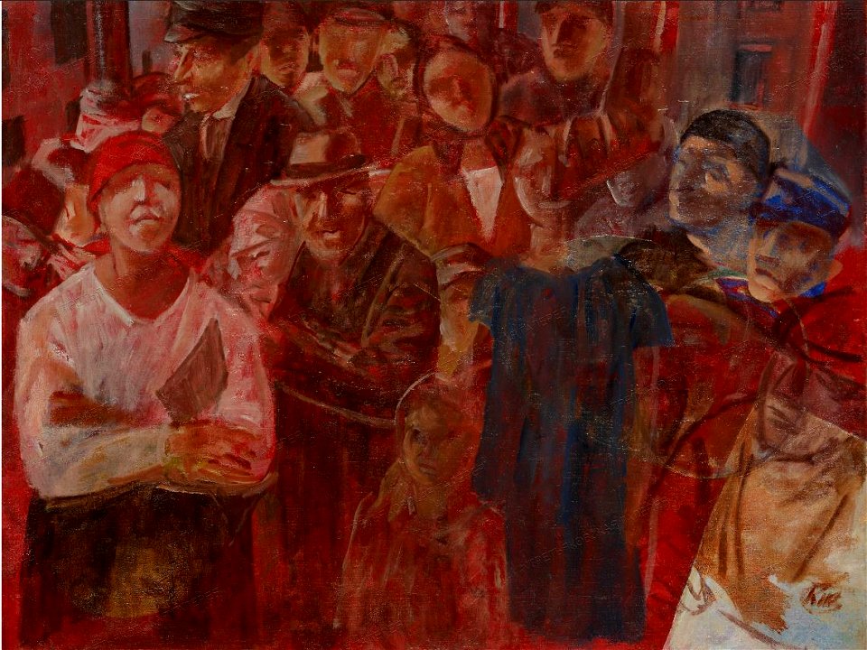 V tramvaye - Petrov-Vodkin (1936, GTG)