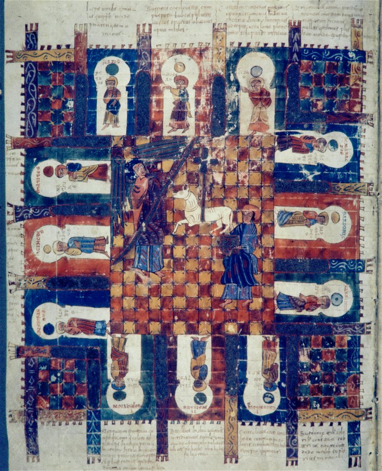 Valcavado Beatus f. 182v - New Jerusalem