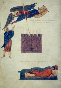 Valcavado Beatus f. 213v - Interpretation of the vision of Daniel