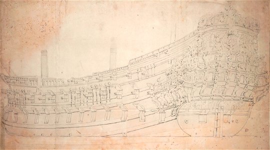 Vaisseau francais a deux ponts sans nom en 1667