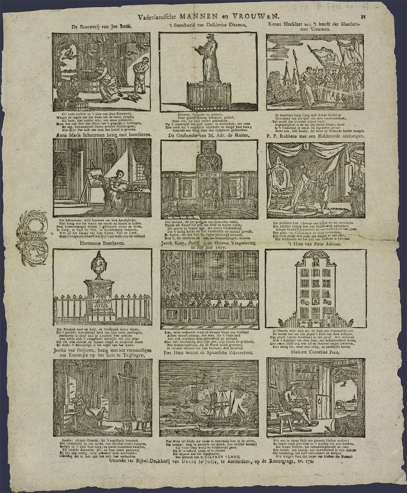 Vaderlandsche mannen en vrouwen-Catchpenny print-SMC K 0117