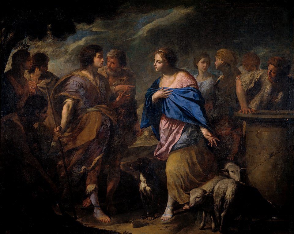 A Vaccaro Encuentro de Rebecca e Isaac Lienzo. 195 x 246 cm. Museo del Prado