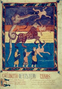 Valcavado Beatus f. 157r - Unclean spirits