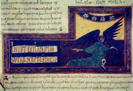 Valcavado Beatus f. 129r - Seventh trumpet