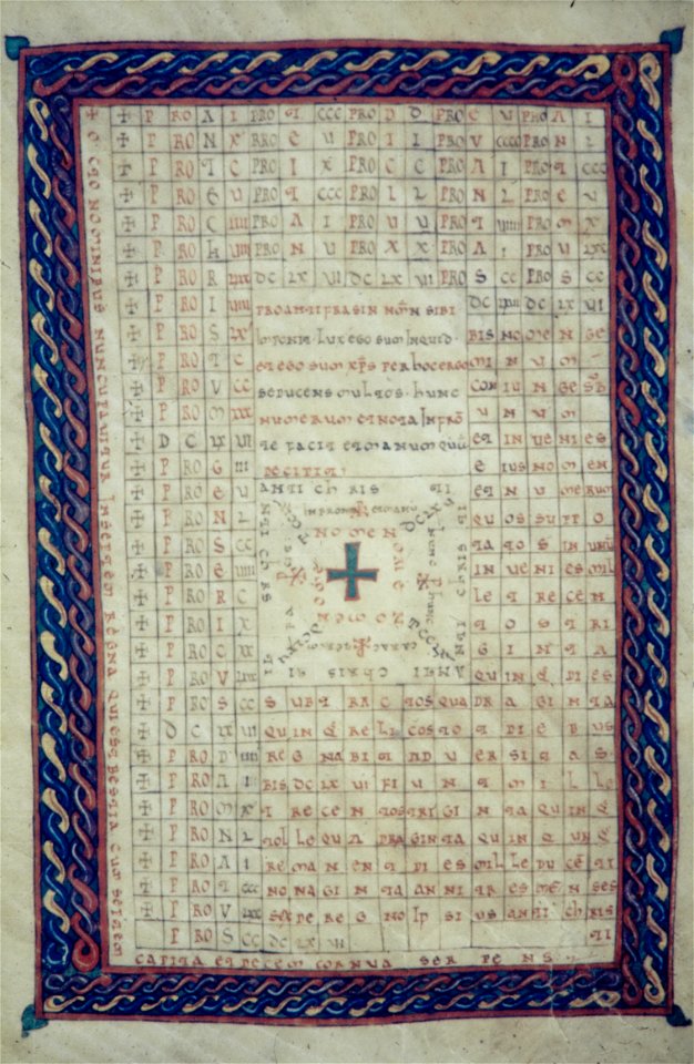 Valcavado Beatus f. 142r - Antichrist's table