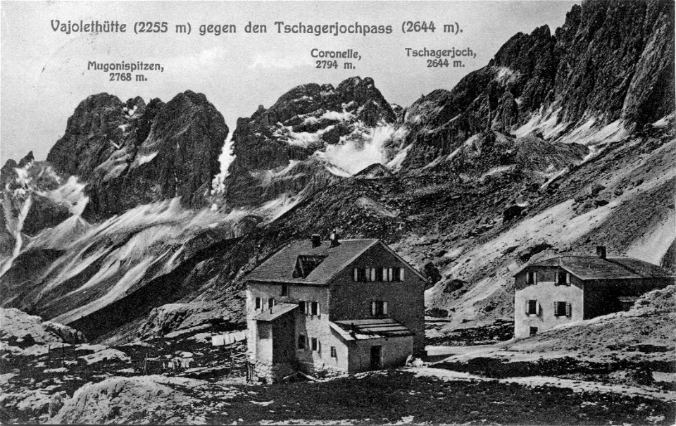 Vajolethütte 1901