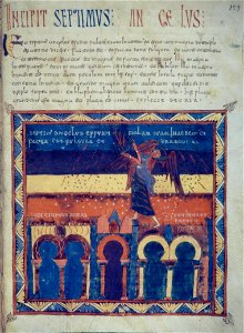 Valcavado Beatus f. 159r - Seventh bowl