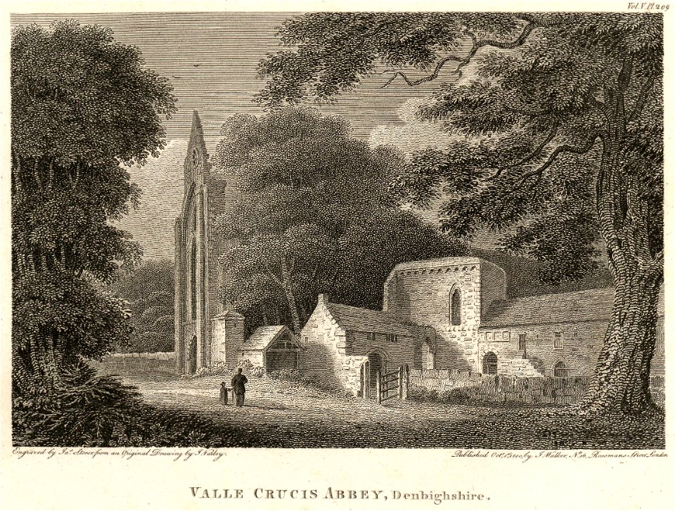 Valle Crucis Abbey, Denbighshire Oct. 1st 1800