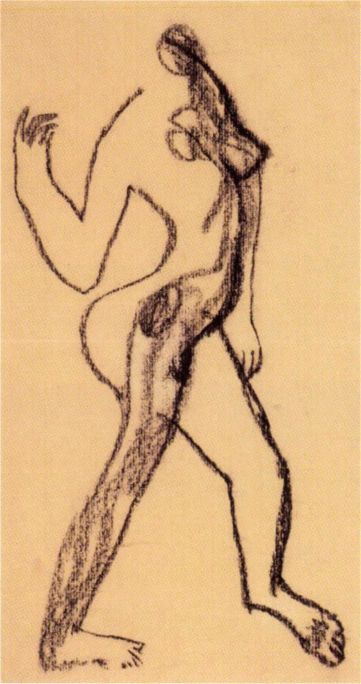 Vajda Lajos - 1937 - Lépő akt