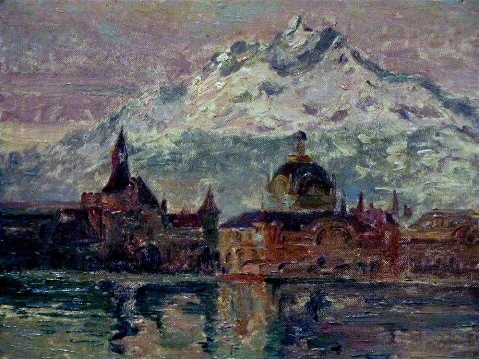 Valenzuela Llanos A - Paisaje de Francia ost 25.5x34.5 MK