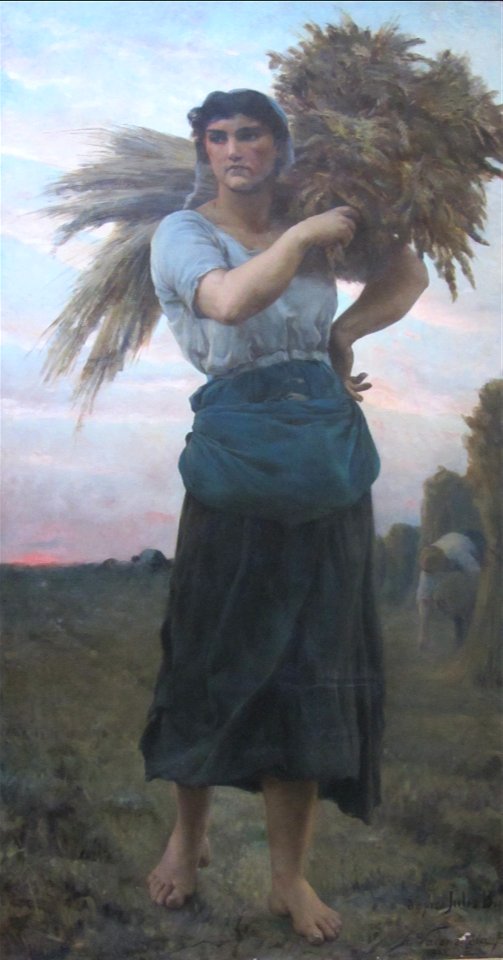 Valenzuela Puelma - Copia de 'La Segadora' de Jules Breton