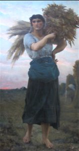 Valenzuela Puelma - Copia de 'La Segadora' de Jules Breton