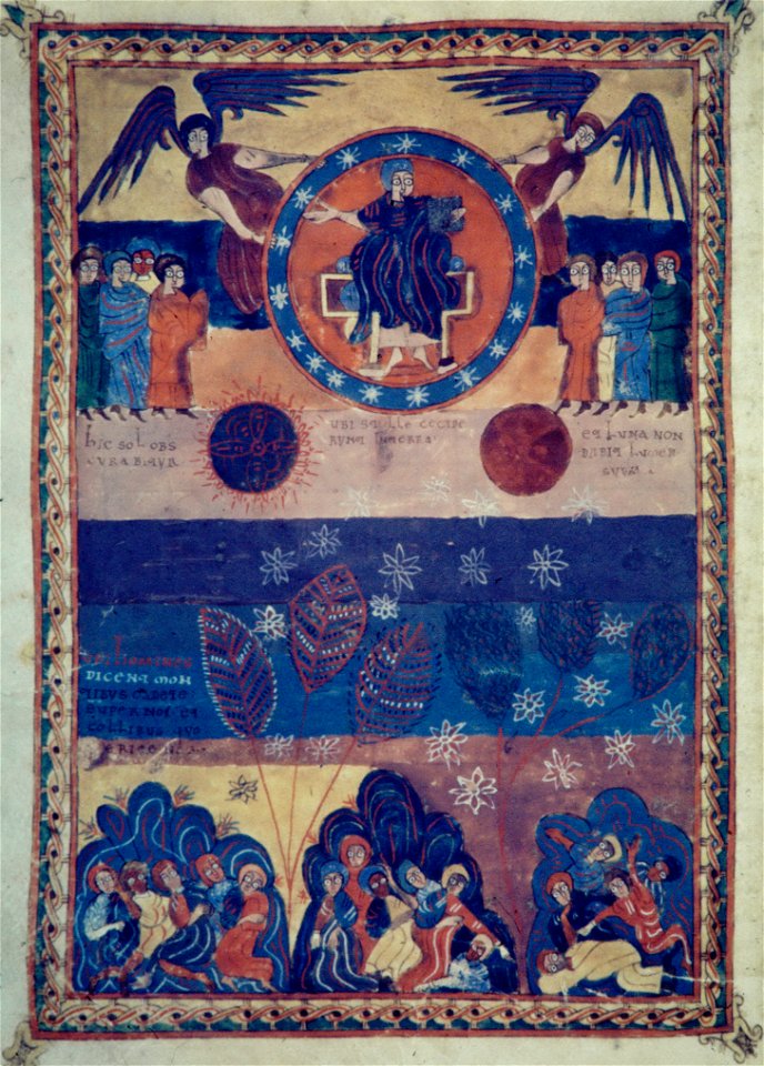 Valcavado Beatus f. 098v - Sixth seal