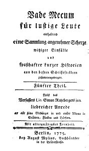 Vade Mecum für lustige Leute V 1775 A 001