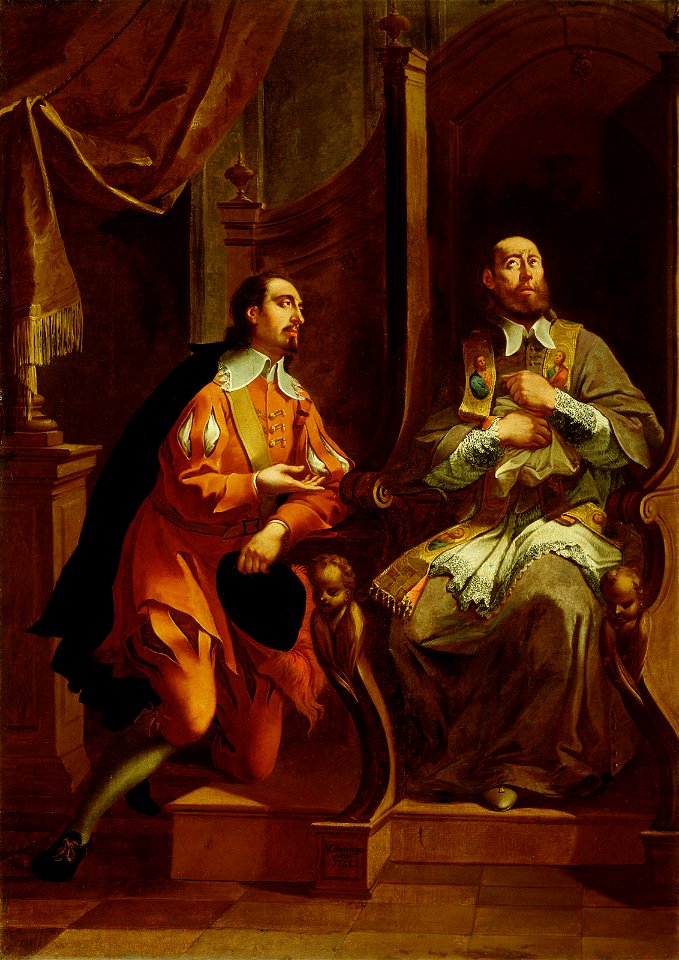 Valentin Metzinger - Sv. Frančišek Saleški spoveduje plemiča