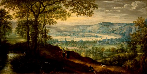 Lucas van Valckenborch (1535-1597) - Landschap bij Dinant - Lissabon Museu Nacional de Arte Antiga 19-10-2010 16-12-91