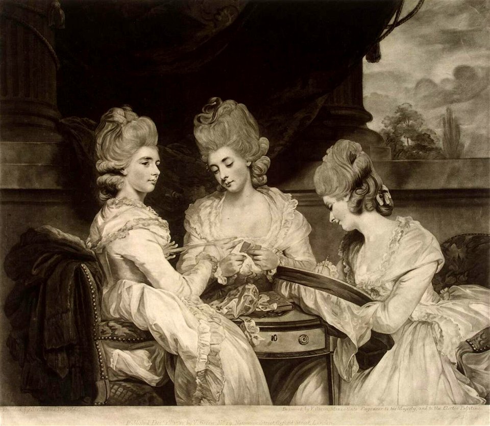 Valentine Green - Portrait of the Ladies Waldegrave - WGA10651