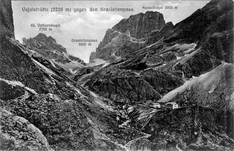 Vajolethütte 1909