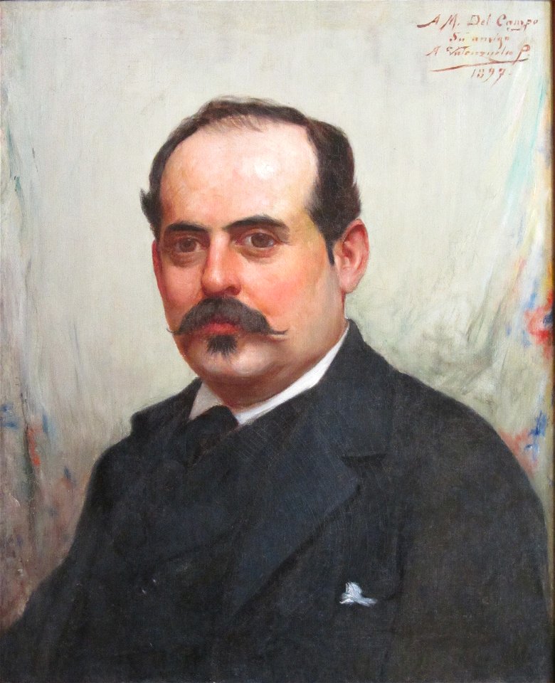 Valenzuela Puelma - Retrato de M. del Campo -1897