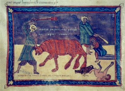Valcavado Beatus f. 173v - Horseman's triumph
