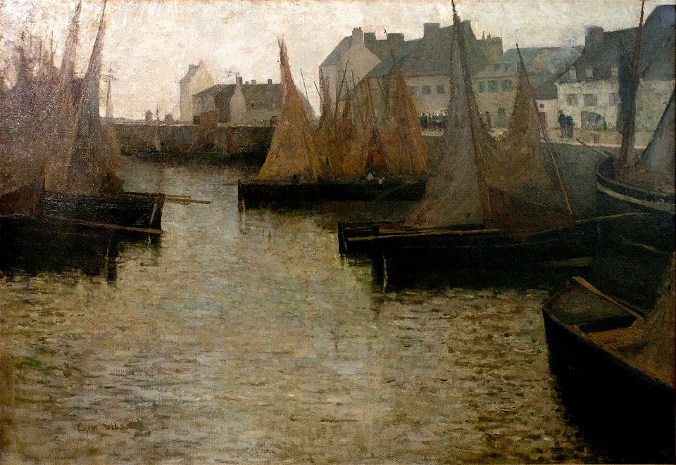 Eugène Laurence Vail 1884c Barques à Concarneau