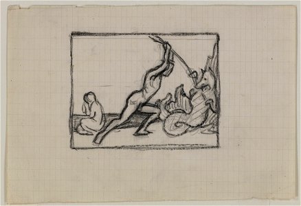 Vallotton - Etude pour Persée tuant le dragon, vers 1910, 1979-0144